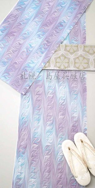 画像17: 59kimono半幅帯：リバーシブル　花のワルツ／四弦の調べ (17)