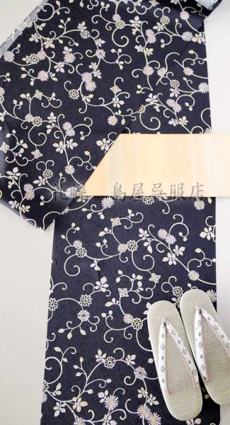 画像9: ☆早いもの勝ち！オトクな正絹☆　小紋：花唐草 (9)