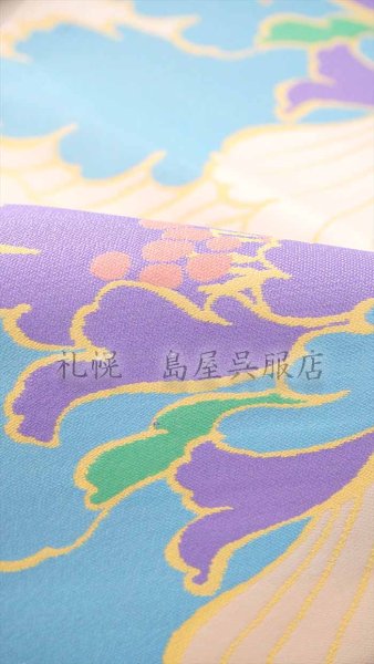 画像5: 【お仕立て上がり＆パールトーン加工済！】九寸名古屋帯：西陣おおば・富貴文 (5)