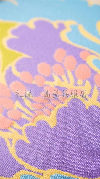 画像4: 【お仕立て上がり＆パールトーン加工済！】九寸名古屋帯：西陣おおば・富貴文 (4)