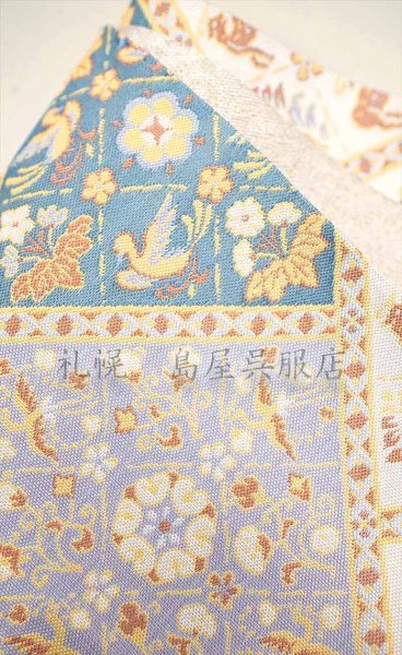 画像3: リバーシブル半幅帯：【長尺】西陣織（正倉院文様） (3)