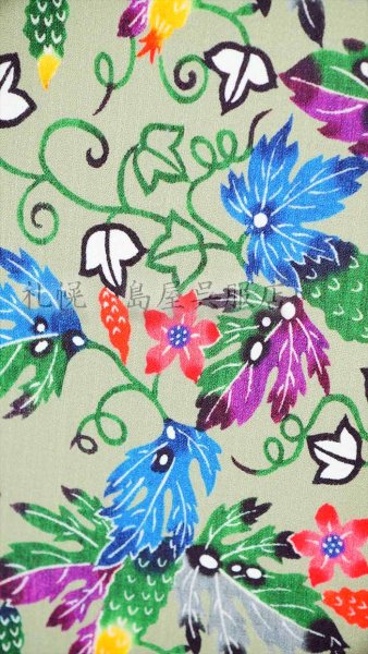 画像3: セオα／本紅型染め風・ゴーヤ (3)