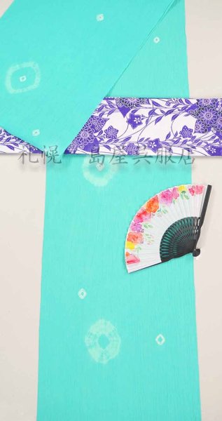 画像11: 扇子：水彩花 (11)