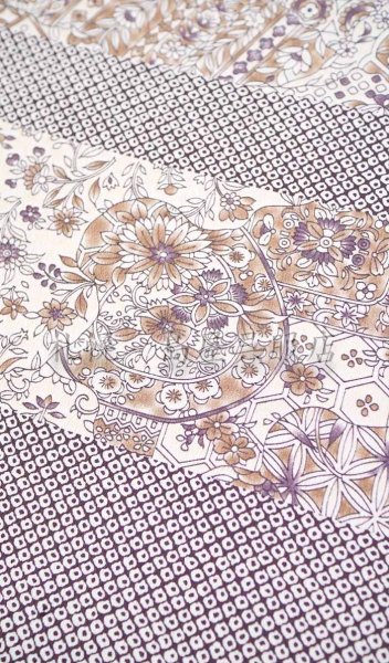 画像4: ちりめん風／横段・鹿の子と更紗 (4)