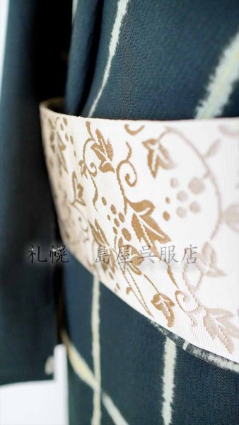 画像5: 角帯：本場筑前博多織　ぶどう唐草 (5)