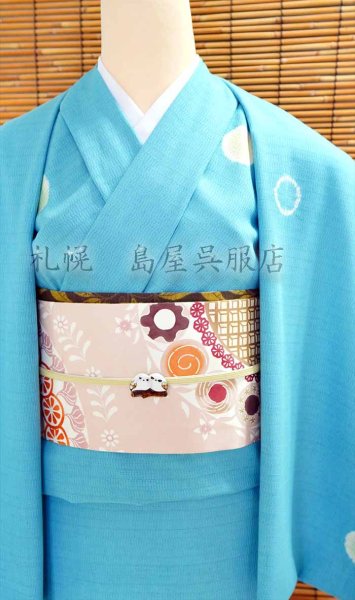 画像9: 【広幅】藤井絞：はごろ木綿　しゃぼん玉 (9)