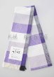 画像1: 半幅帯：おしゃれ四寸帯　胡蝶（パープル） (1)