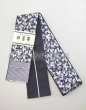 画像1: 角帯：本場筑前博多織　モノクロ迷彩 (1)
