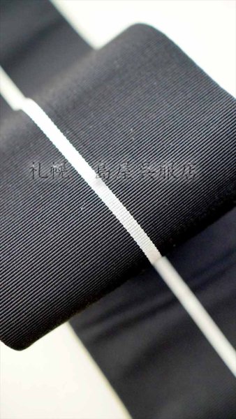 画像6: 角帯：本場筑前博多織　モノクロ迷彩 (6)