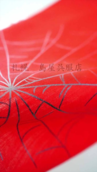 画像1: 誉田屋源兵衛：蜘蛛の巣（深緋） (1)
