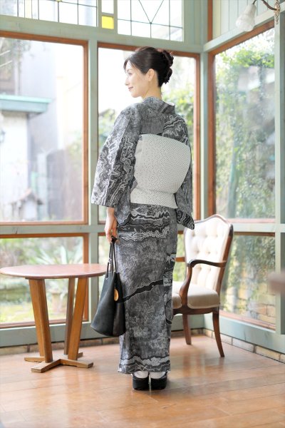 画像4: コレカラキモノ・地層（アイスグレー） (4)