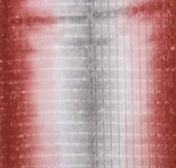 画像2: コレカラキモノ・帯揚げ：花結（グレーと赤） (2)