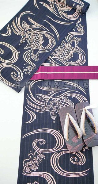 画像10: 男性用下駄：桐　荒磯（Ｌサイズ） (10)