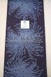 画像1: 【超広幅：1尺1寸】竺仙：乱菊（綿紬） (1)