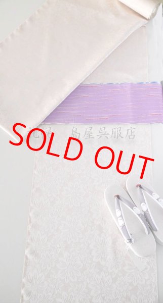 画像10: 半幅帯：リバーシブル　藤井絞／雪花絞りブルー・竜巻絞りレッド (10)