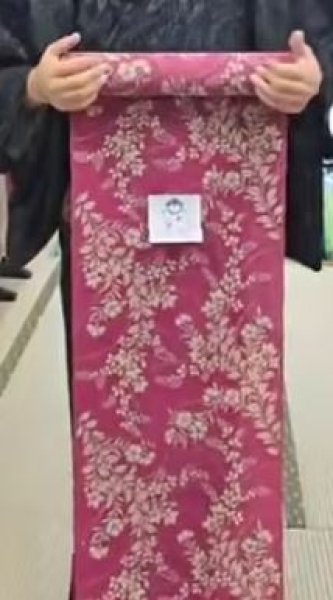 画像2: 【Ｓ様専用品】竺仙：マゼンタ（松煙染小紋） (2)