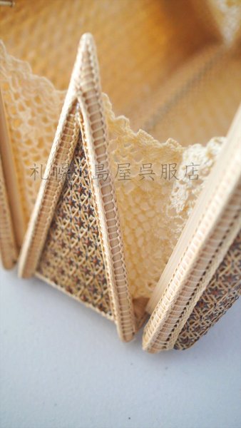 画像6: バッグ：和小物さくら／タイ王室御用達工房の竹細工バッグ（スター） (6)
