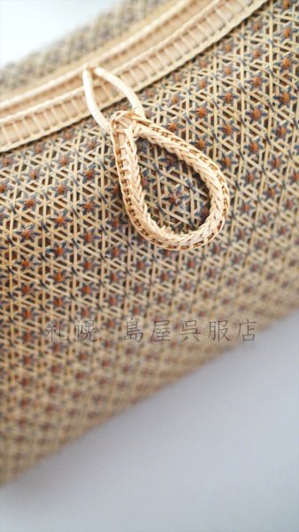 画像2: バッグ：和小物さくら／タイ王室御用達工房の竹細工バッグ（スター） (2)