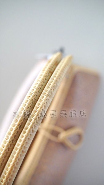 画像3: バッグ：和小物さくら／タイ王室御用達工房の竹細工バッグ（ピンクダイヤ） (3)