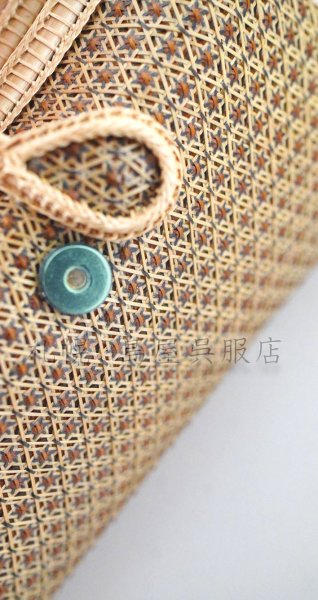 画像3: バッグ：和小物さくら／タイ王室御用達工房の竹細工バッグ（スター） (3)