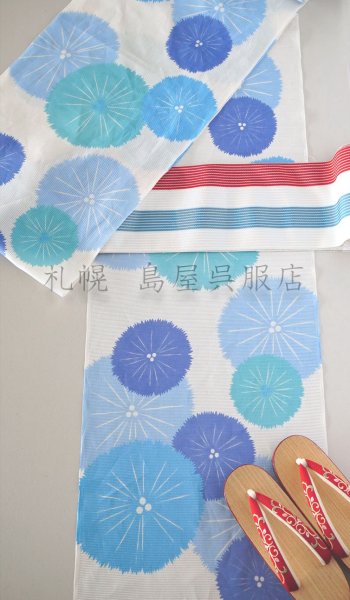画像7: ★2025年から反物41800円（公式）紫織庵：新から松（綿絽） (7)