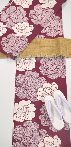 画像6: （夏）半幅帯：手織り自然布（葛／くず）アーモンド (6)