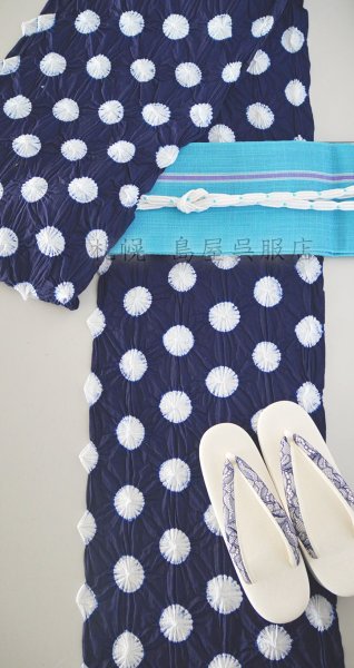 画像12: 女性用草履：カレンブロッソ・Mサイズ／ボタニカルレース・白に濃紺 (12)