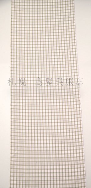 画像2: ★ゆかたよりお手頃!?　片貝木綿：種々格子 (2)