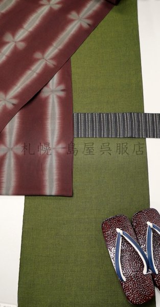 画像5: 男性用下駄：会津桐下駄／石目塗（葡萄色） (5)