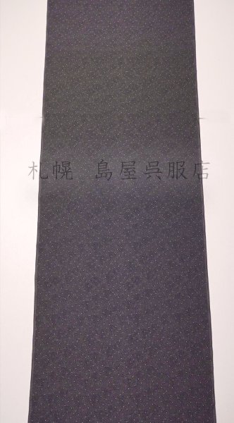 画像1: 【広幅】洗える単衣お召！：円ドット (1)