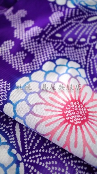 画像3: 三勝／蝶と大菊（紫） (3)