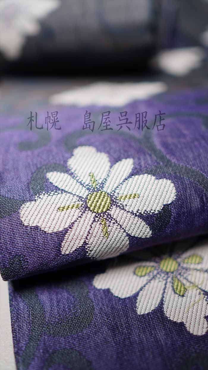 ◆花刺繍の半幅帯④