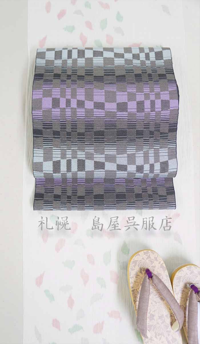 🌟八寸名古屋帯：絹紙布　きらめき