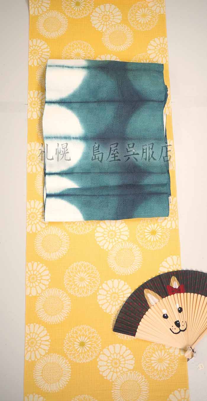 名古屋帯 単衣・袷用 八寸 正絹＆新品ショール留め｜帯 