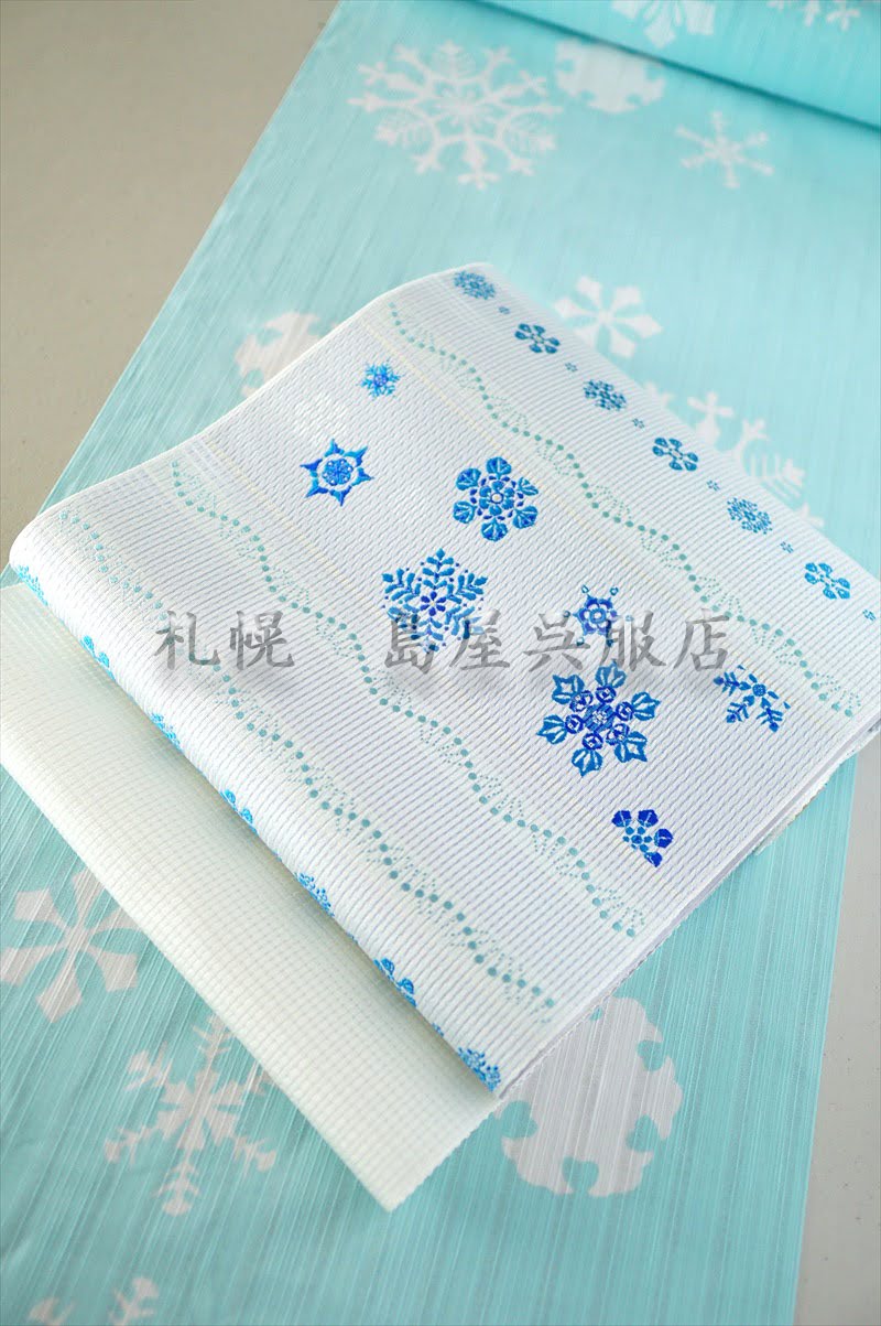 竺仙 雪の結晶 かげろう地染